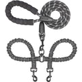 Iyoshop Dual Dog Leash, Double Dog Leash, 360 Swivel No Tangle Walking Leash, Shock Absorbing Bungee for Two Dogs
