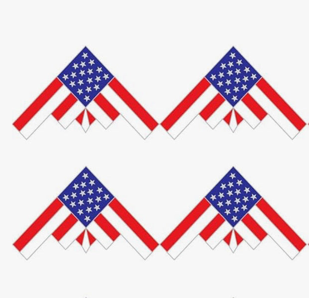 B2 Bomber with American Flag Lapel Pin